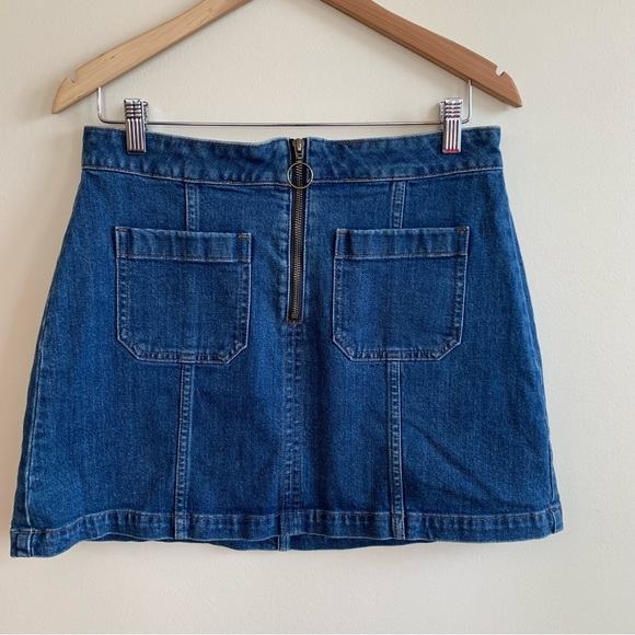 Madewell Denim Zip Front Mini Jean Skirt - Picture 8 of 8